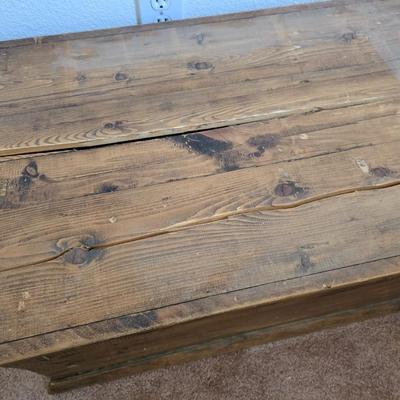 Rustic Wooden Storage Chest / Trunk