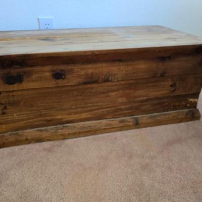 Rustic Wooden Storage Chest / Trunk
