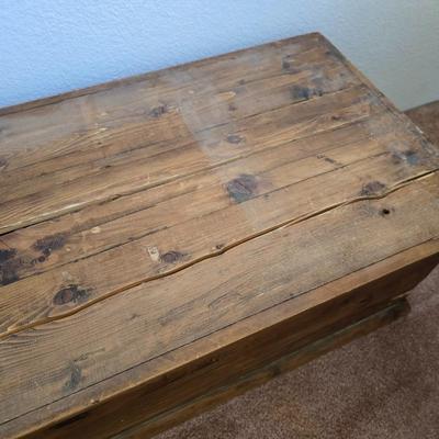 Rustic Wooden Storage Chest / Trunk