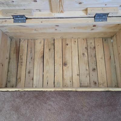 Rustic Wooden Storage Chest / Trunk