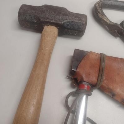 Collection of Hammers and Crow Bars Various Function and Head Weight
