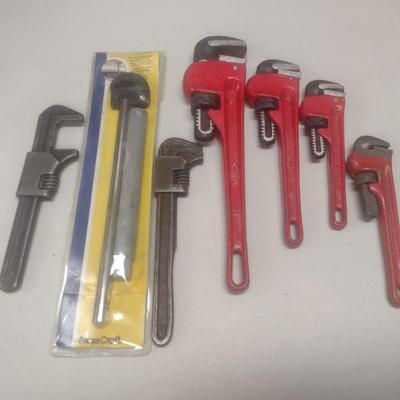 Assortment of Pipe and Plumber's Wrenches