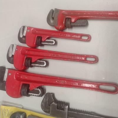 Assortment of Pipe and Plumber's Wrenches