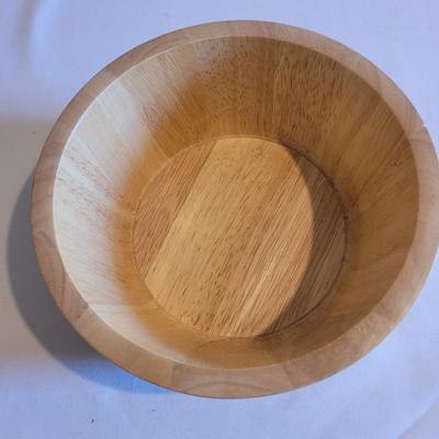 Harry and David Wooden Salad Bowl Set (K-EL)