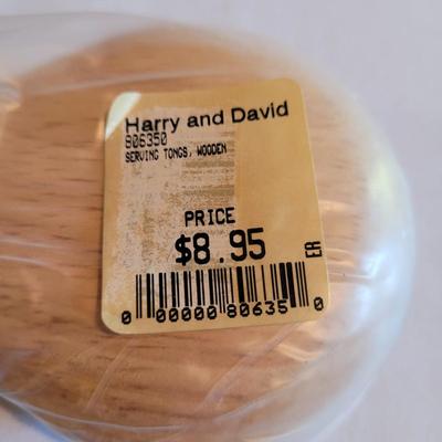 Harry and David Wooden Salad Bowl Set (K-EL)
