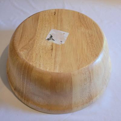 Harry and David Wooden Salad Bowl Set (K-EL)