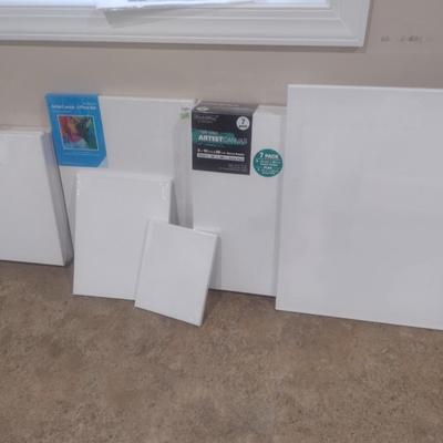 Assortment of New in Pack Artist's Canvas Various Sizes