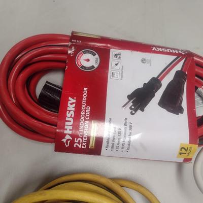 Collection of Various Gauge and Length Extension Cords Choice A