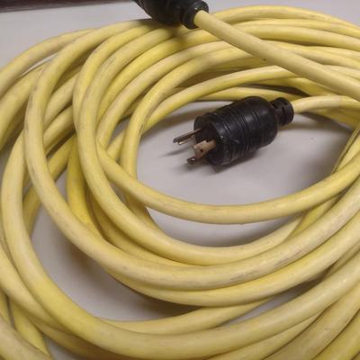 Collection of Various Gauge and Length Extension Cords Choice D