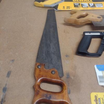 Assortment of Hand Saws Various Uses