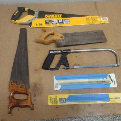 Assortment of Hand Saws Various Uses
