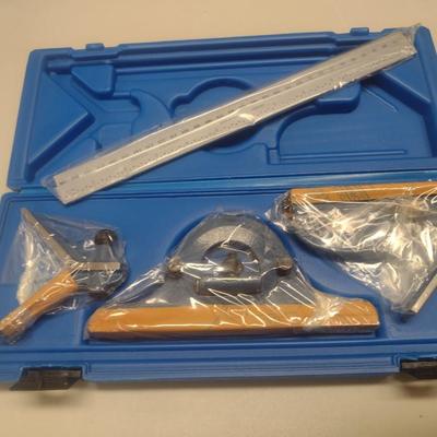 Combination Square Set with Case