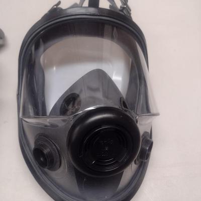 Pair of Full-Face Masks with New Filters