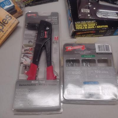 Rivet Tool, Stapler, and Driver Set