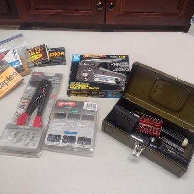 Rivet Tool, Stapler, and Driver Set