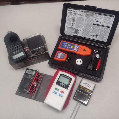 Assortment of Electronic Meters and Monitors Various Uses