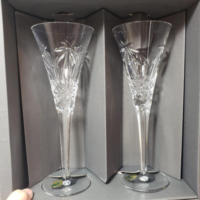 Baccarat Bowl and Vase With Two Waterford Flutes (L-KD)