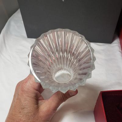 Baccarat Bowl and Vase With Two Waterford Flutes (L-KD)