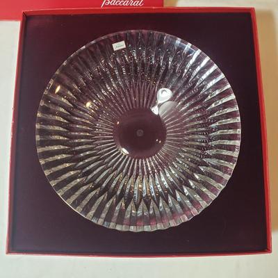 Baccarat Bowl and Vase With Two Waterford Flutes (L-KD)