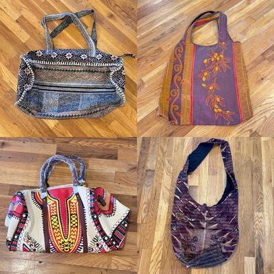 Six Bohemian Shoulder Bags and Duffels (LR-DZ)