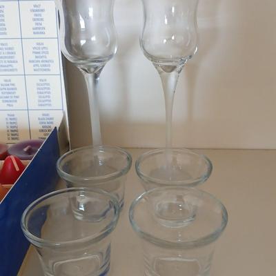 PartyLite Tealight Candle Sampler with 6 Glass Votive Holders – Scented Variety Pack and more candles