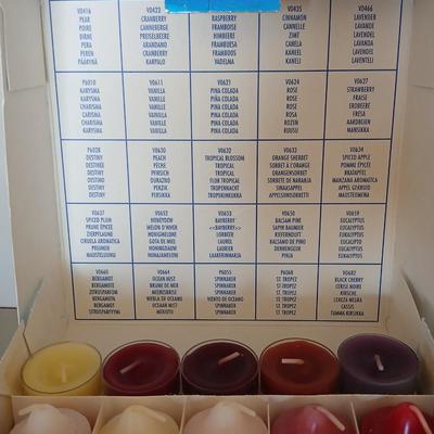 PartyLite Tealight Candle Sampler with 6 Glass Votive Holders – Scented Variety Pack and more candles