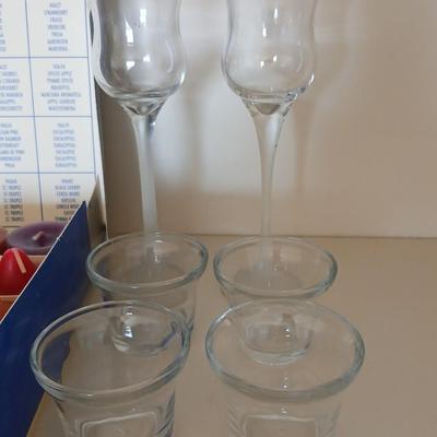 PartyLite Tealight Candle Sampler with 6 Glass Votive Holders – Scented Variety Pack and more candles