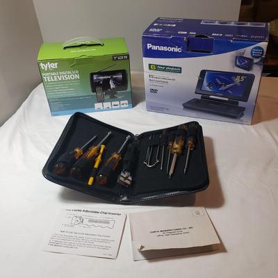 8 5" Panasonic DVD Player, 7" Tyler LCD TV & Curtis Computer Tools (L-KD)