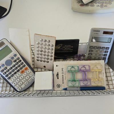 Office Essentials Lot – HP Monitor, Calculator, Brother Label Maker, and More