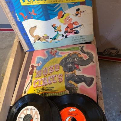 Vintage books and records