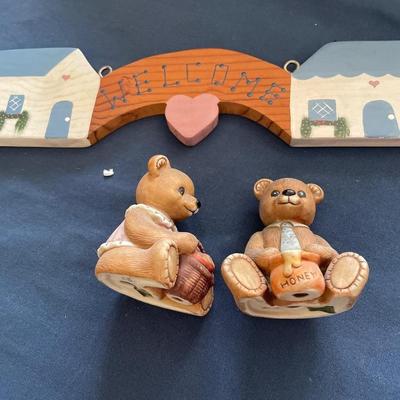 Vintage clock and decor
