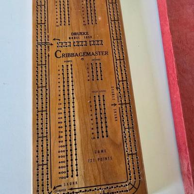 Vintage Cribbage Board Trio – Wood Boards + CribbageMaster Set