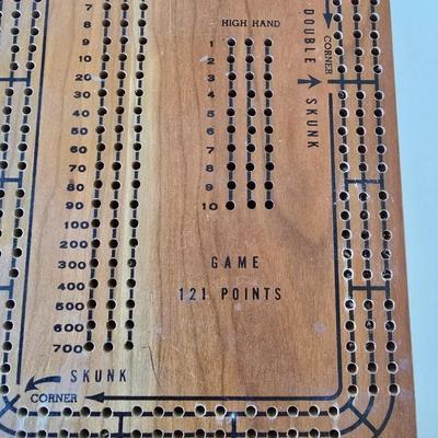 Vintage Cribbage Board Trio – Wood Boards + CribbageMaster Set