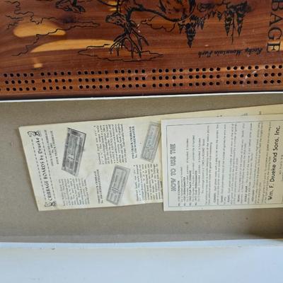 Vintage Cribbage Board Trio – Wood Boards + CribbageMaster Set