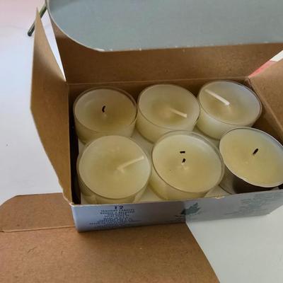 Vintage Home Décor & Party Lite Candle Set – Metal Pastel Floral Iris wall hanging & Pink Glassware