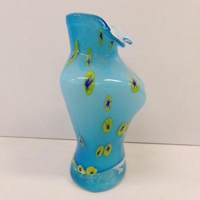 Murano Art Glass Lady's Torso Hand Blown Approx 10" Tall #15