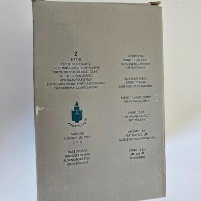 Scented Party Lite candles and glass tulip votives