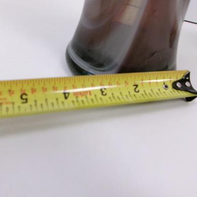 Hand Blown Swirl Glass Vase Approx 16 1/2" Tall #21