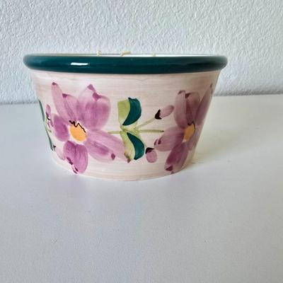 PartyLite Retired St. Tropez 3 wick in ceramic candle with PartyLite Candle Mixed Candle lot