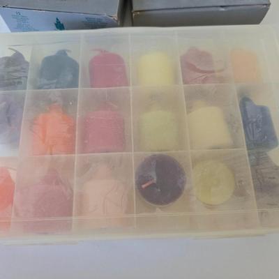 PartyLite Retired St. Tropez 3 wick in ceramic candle with PartyLite Candle Mixed Candle lot