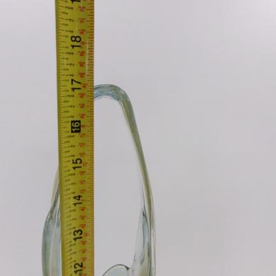 Hand Blown Swirl Glass Vase Approx 17" Tall #22