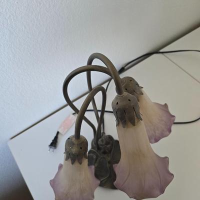 Vintage Lily Pad Lamp – 3-Light Calla Lily Design