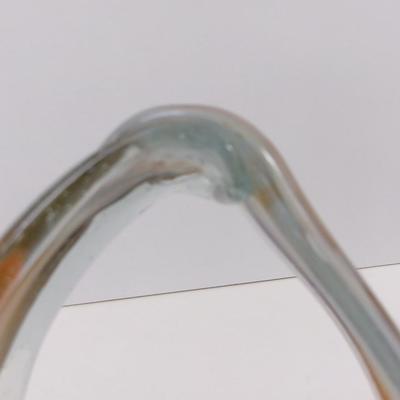 Hand Blown Swirl Glass Vase Approx 12" Tall #25