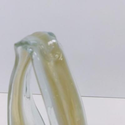 Hand Blown Swirl Glass Vase Approx 11" Tall #27
