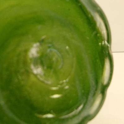 Hand Blown Swirl Glass Vase Approx 11" Tall #28