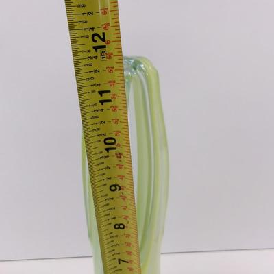 Hand Blown Swirl Glass Vase Approx 11" Tall #30