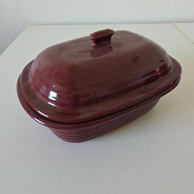 Pampered Chef Deep Covered Baker – Cranberry