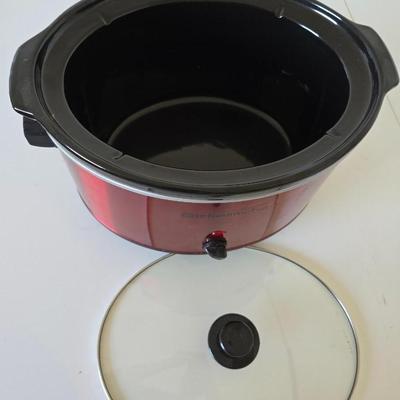 Elite Gourmet Slow Cooker – Red (6 Quart)