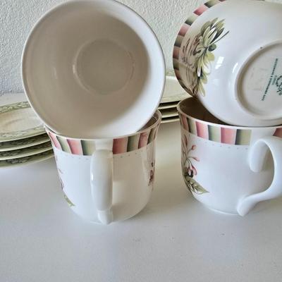 Lenox "Herbal Garden" – European Garden Collection – 20-Piece Dinnerware Set