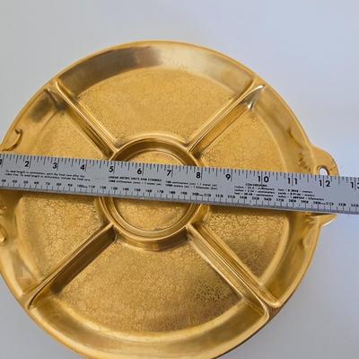 Antique RS Germany Pickard-Style Gold Etched Serving Set